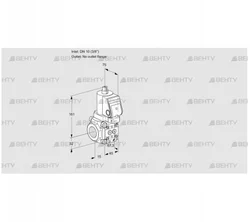 VAS1T10/-N/NWSR (88028426) Газовый клапан Kromschroder