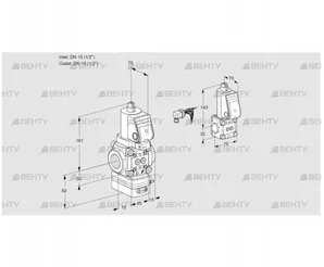 VAG1E15R/15R05GEWSR/PP/ZS (88103591) Газовый клапан с регулятором соотношения Kromschroder