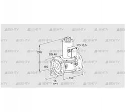 VR 40F01NT33D (85247450) Воздушный электромагнитный клапан Kromschroder