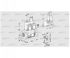 VCS665F05NLWR3E/PPZ-/P3PP (88205095) Сдвоенный газовый клапан Kromschroder