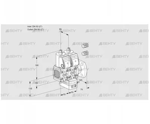 VCH3E50R/50F05FNHEWR3/PPPP/PPPP (88106222) Клапан с регулятором расхода Kromschroder