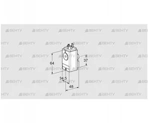 DG 150VC5-5W (84448430) Датчик-реле давления газа Kromschroder