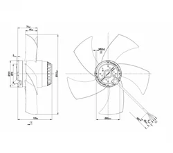 Осевой вентилятор ebmpapst A2E315AP0206
