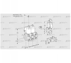 VCS2E40R/40R05NNQL/PPZS/-3PP (88105561) Сдвоенный газовый клапан Kromschroder