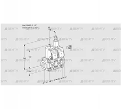 VCS3E65R/65R05NLWR/PPPP/PPPP (88103075) Сдвоенный газовый клапан Kromschroder