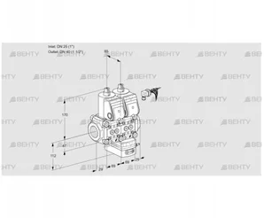 VCG2E25R/40R05NGNKR/PPPP/PPPP (88102647) Клапан с регулятором соотношения Kromschroder