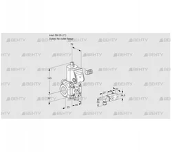 VAS125/-R/NW (88012449) Газовый клапан Kromschroder