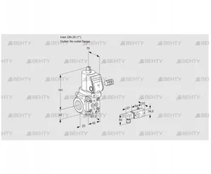 VAS125/-R/NWSR (88007763) Газовый клапан Kromschroder