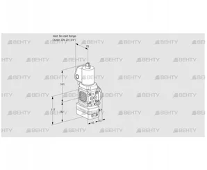 VAD1T-/20N/NKGL-50A (88029798) Газовый клапан с регулятором давления Kromschroder