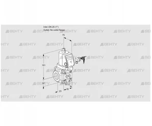 VAS125/-R/NWSR (88014281) Газовый клапан Kromschroder