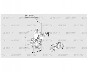 VAS125/-R/NW (88032774) Газовый клапан Kromschroder