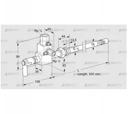 ZMI 16B500R (84230050) Пилотная горелка Kromschroder