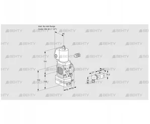 VAV2-/40R/NWSLAK (88010924) Газовый клапан с регулятором соотношения Kromschroder