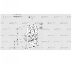 VCH1E20R/20R05NHEKGR3/PPPP/PPPP (88107296) Клапан с регулятором расхода Kromschroder