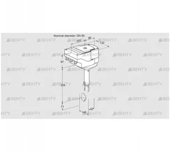 IBH80Z01A/40A2AR10 (88301137) Дроссельная заслонка Kromschroder