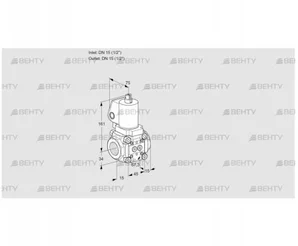 VAN1T15N/NKGL (88014312) Сбросной газовый клапан Kromschroder