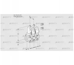 VCS1E20R/20R05NNWSR3/PPPP/PPPP (88103275) Сдвоенный газовый клапан Kromschroder