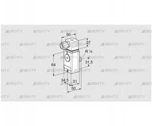 DG 17VC6D-6WG (84448054) Датчик-реле давления газа Kromschroder