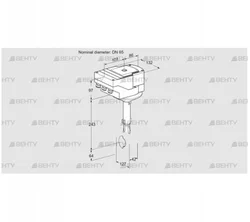 IBH65W01A/40A2DR10 (88303630) Дроссельная заслонка Kromschroder