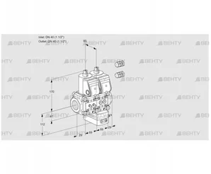 VCG2E40R/40R05NGEWR3/MMPP/PPPP (88104223) Клапан с регулятором соотношения Kromschroder