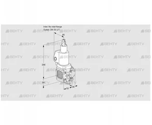 VAS3T-/50N/LWSL (88013881) Газовый клапан Kromschroder