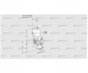 VAD1-/20R/NWGL-25A (88033757) Газовый клапан с регулятором давления Kromschroder