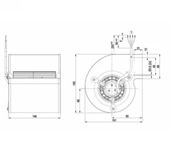 Центробежный вентилятор ebmpapst D2E097BI5602