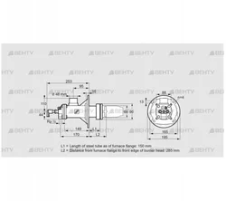 BICA 65HB-150/285-(34A)DR (84022428) Газовая горелка Kromschroder