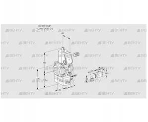 VAG350R/NWAE (88011505) Газовый клапан с регулятором соотношения Kromschroder