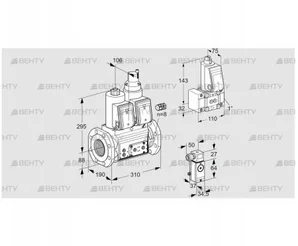 VCS780F05NLWR3E/P3PP/PPZ- (88205102) Сдвоенный газовый клапан Kromschroder