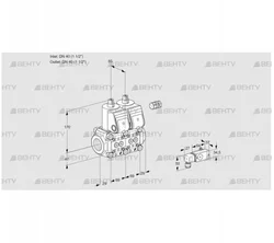 VCS2E40R/40R05NNWR/3-PP/4-PP (88100708) Сдвоенный газовый клапан Kromschroder