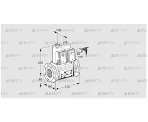 VCS780F05NNWRE/PPPP/MMMM (88203914) Сдвоенный газовый клапан Kromschroder