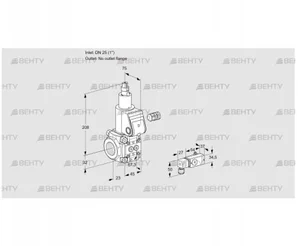 VAS125/-R/LW (88010551) Газовый клапан Kromschroder