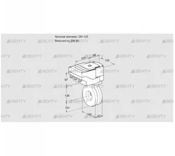 IBA125/80Z05/20-30W3T (88303851) Дроссельная заслонка Kromschroder