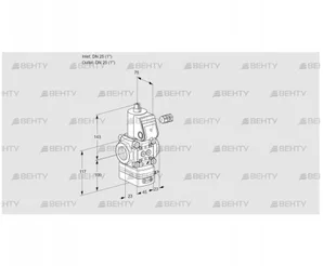 VAV125R/NWAK (88004706) Газовый клапан с регулятором соотношения Kromschroder