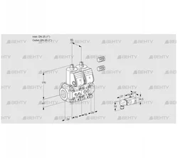 VCS2E25R/25R05NNWR3/MM-4/PPPP (88106951) Сдвоенный газовый клапан Kromschroder