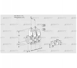 VCS2E40R/40R05NNWR3/2-PP/PPPP (88106918) Сдвоенный газовый клапан Kromschroder