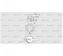 DKR 50Z03H650D (72701460) Дроссельная заслонка Kromschroder