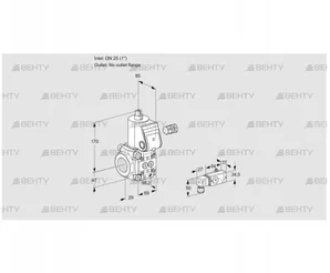 VAS225/-R/NW (88026458) Газовый клапан Kromschroder