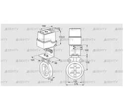 IDR125Z03D350AS/50-60W30TR10 (88303729) Дроссельная заслонка Kromschroder