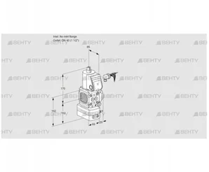 VAD2-/40R/NW-50A (88030912) Газовый клапан с регулятором давления Kromschroder