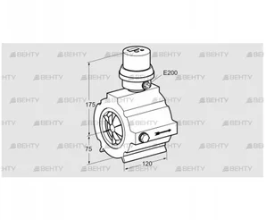 DE 100TW80-120B (03200409) Расходомер Kromschroder