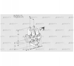 VCG2E40R/40R05NGEVWR/MMMM/PPPP (88107494) Клапан с регулятором соотношения Kromschroder