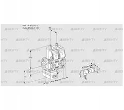 VCG2T40N/40N05GANQR/2-PP/PPPP (88101216) Клапан с регулятором соотношения Kromschroder