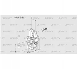 VAG1E20R/20R05GEVWR/PP/PP (88106977) Газовый клапан с регулятором соотношения Kromschroder