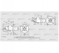 BIO 80HBL-200/35-(34)FB (84199319) Газовая горелка Kromschroder