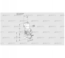 VAG1-/25R/NWSLAE (88026444) Газовый клапан с регулятором соотношения Kromschroder