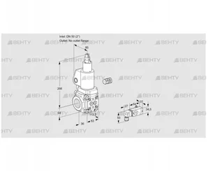 VAS350/-R/LWSL (88015247) Газовый клапан Kromschroder