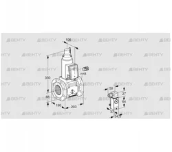 VAS780F05LW3B/3-/P2 (88207444) Газовый клапан Kromschroder