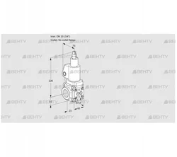 VAS1T20/-N/LWSL (88028469) Газовый клапан Kromschroder